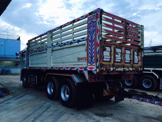 Hino 380 แรง ปี 56 กระบะดัมพ์แม่ลูก 3 เพลา ไมล์ 190,xxx