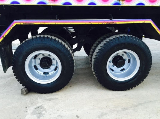 Hino 380 แรง ปี 56 กระบะดัมพ์แม่ลูก 3 เพลา ไมล์ 190,xxx
