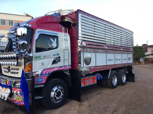 Hino 344 แรง ปี 56 ดัมพ์มิเนียมอู่ ส.สมบัติ มีระบบลากพ่วง