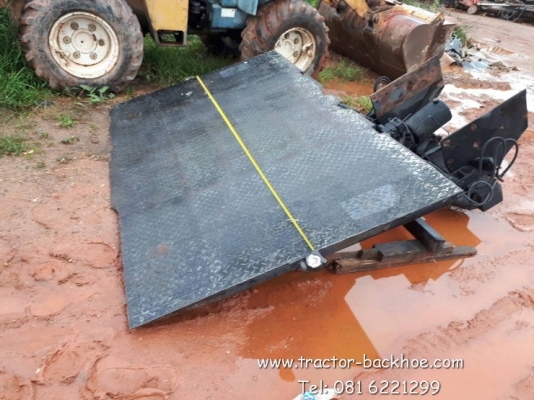 ขาย ฝาปิดท้าย power gate รถบรรทุก กระบอก ไฮโดรลิคคู่ กว้าง 2.4 ม พร้อมปั๊ม ครบชุด