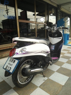 Yamaha Fino สีขาวม่วง ปี 2555 รถสวยคลาสสิค