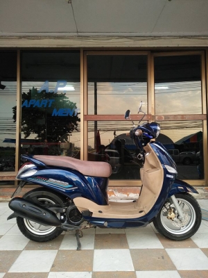 Yamaha Filano สีน้ำเงินขาว ปี 2555 รถสวยหรูสไตล์คลาสิค สภาพงามๆ