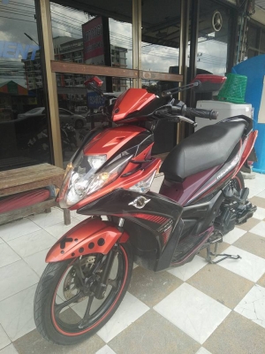 Yamaha Nouvo Sx (ล้อแม็กซ์แท้) สีขาวม่วง ตัวท๊อป รถสวยสปอร์ต หัวฉีดประหยัดน้ำมัน