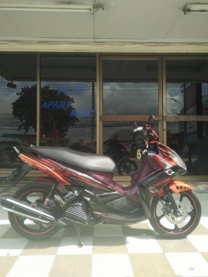Yamaha Nouvo Sx (ล้อแม็กซ์แท้) สีขาวม่วง ตัวท๊อป รถสวยสปอร์ต หัวฉีดประหยัดน้ำมัน