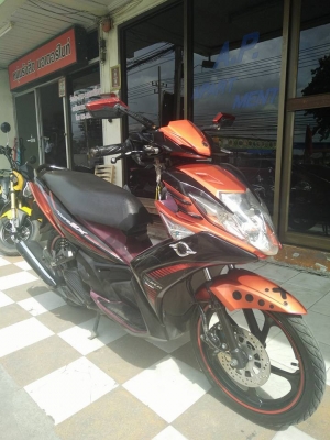 Yamaha Nouvo Sx (ล้อแม็กซ์แท้) สีขาวม่วง ตัวท๊อป รถสวยสปอร์ต หัวฉีดประหยัดน้ำมัน