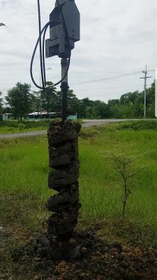 มอเตอร์สว่านเจาะดิน+ดอกขนาด 35ซม.ยาว 2 เมตร