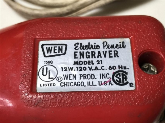 ปากกาสลักลาย Pencil Engraver ยี่ห้อ Wen Model 21 Made in USA