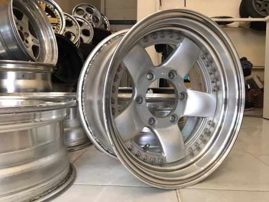 ขายล้อ BRADLEY IX 2 ชิ้นแท้ ขอบ15x7 ลบ12 6รูกระบะ ประมูลญี่ปุ่น