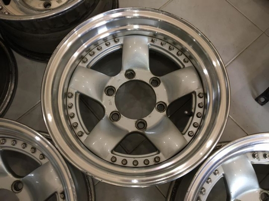 ขายล้อ BRADLEY IX 2 ชิ้นแท้ ขอบ15x7 ลบ12 6รูกระบะ ประมูลญี่ปุ่น