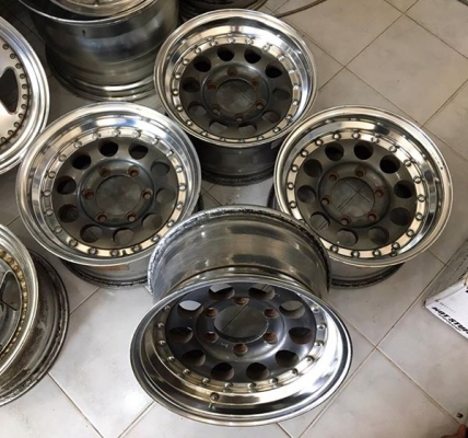 ขายล้อหยดน้ำ WEDS MADMASTER 3 ชิ้นแท้ ขอบ 15x8+5 6รูกระบะ ประมูลญี่ปุ่น