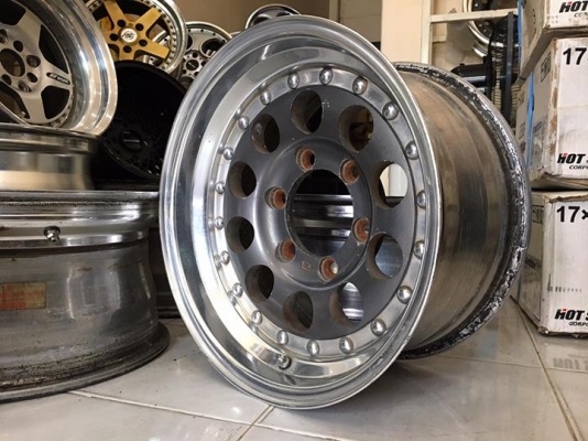 ขายล้อหยดน้ำ WEDS MADMASTER 3 ชิ้นแท้ ขอบ 15x8+5 6รูกระบะ ประมูลญี่ปุ่น