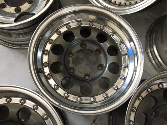 ขายล้อหยดน้ำ WEDS MADMASTER 3 ชิ้นแท้ ขอบ 15x8+5 6รูกระบะ ประมูลญี่ปุ่น