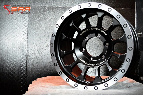ล้อแม็กซ์ OFFROAD DAINO ขอบ16 สีดำตัดขอบเงิน