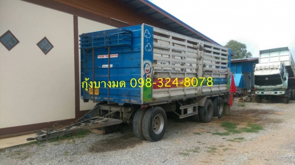 Isuzu 360 แรง ปี 53 แม่ลูกไม่ดัมพ์อู่เสรีชัย ลูก 3 เพลายาว 7.20 เมตร ทะเบียนพร้อม