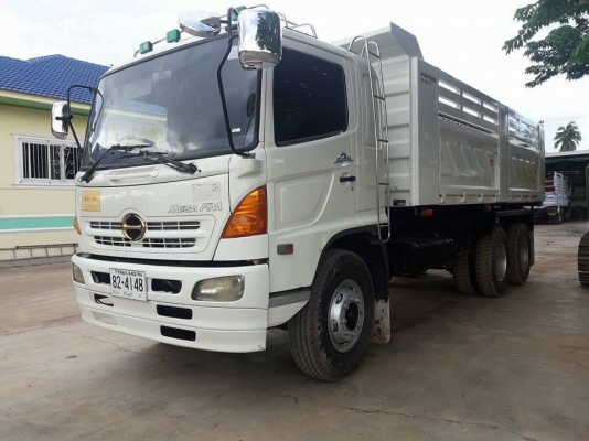 Hino mega 260 แรง ปี 48 ดัมพ์สามมิตรแท้ มีระบบลากพ่วง