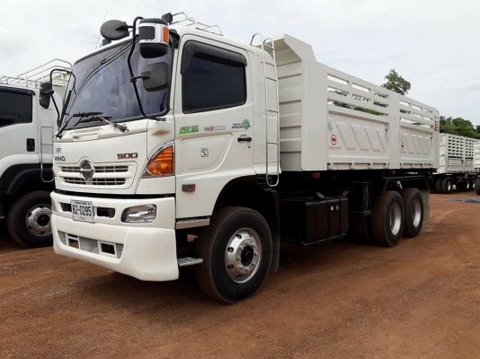 Hino mega 344 แรง ปี 55 ดัมพ์สามมิตร มีระบบลากพ่วง