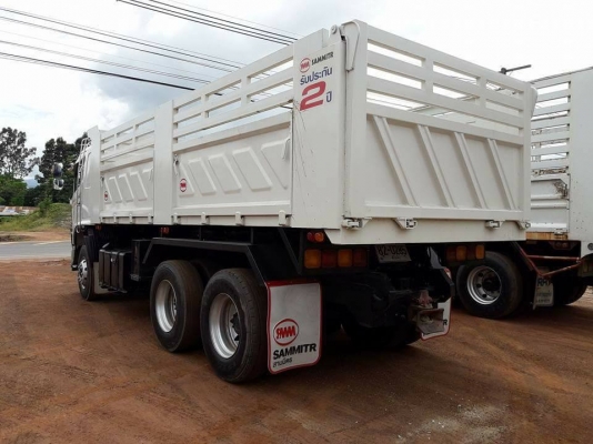Hino mega 344 แรง ปี 55 ดัมพ์สามมิตร มีระบบลากพ่วง