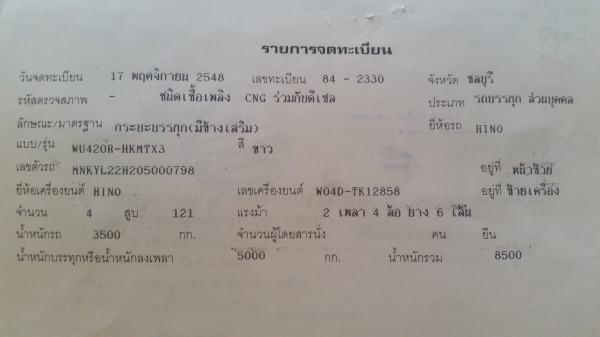 ขายหกล้อกลาง Hino WU420R