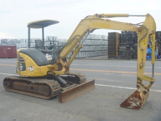 Komatsu PC40MR-2 เก่าญี่ปุ่น มีไลน์หัวแย๊ก แทรคเหล็กหุ้มก้อนยาง