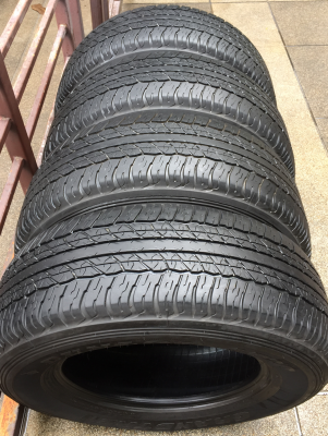 ยาง Dunlop 265 65 17 ปี16 ดอกเต็ม เนื้อนิ่มๆ ไม่มีปะ ใช้ยาว ราคาไม่แพง