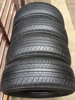 ยาง Dunlop 265 65 17 ปี16 ดอกเต็ม เนื้อนิ่มๆ ไม่มีปะ ใช้ยาว ราคาไม่แพง