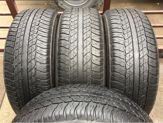 ยาง Dunlop 265 65 17 ปี16 ดอกเต็ม เนื้อนิ่มๆ ไม่มีปะ ใช้ยาว ราคาไม่แพง