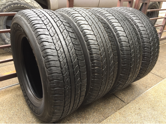 ยาง Dunlop 265 65 17 ปี16 ดอกเต็ม เนื้อนิ่มๆ ไม่มีปะ ใช้ยาว ราคาไม่แพง