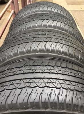ยาง Dunlop 265 65 17 ปี16 ดอกเต็ม เนื้อนิ่มๆ ไม่มีปะ ใช้ยาว ราคาไม่แพง