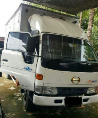 ขาย&lt;298,000บ&gt;หกลัอ ฮีโน่ DUTRO136โบว์ ยูโร 2 ปี46 ตู้แห้ง ยาว4.30ม.&quot;ช่วงล้อต่อดั้ม&quot;แ