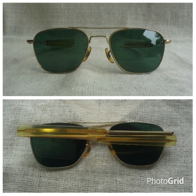 แว่นตาอเมริกันเสืออากาศ ยุค &#039;70s  โมเดล &#039;นักบินรบ&#039; อันลือลั่น  ราคานักศึกษา!    Vintage COMMAND handmade in USA