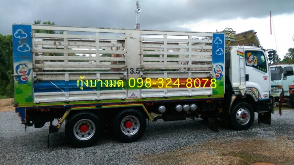 Isuzu 360 แรง ปี 53 กระบะไม่ดัมพ์ แม่เดี่ยว มีระบบลากพ่วง