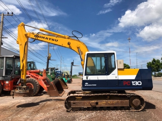 ขายรถแบคโฮ KOMATSU PC130-5 ติดแม่เหล็ก รถนอกนำเข้าเองจากญี่ปุ่น สภาพสวยพร้อมใช้งาน
