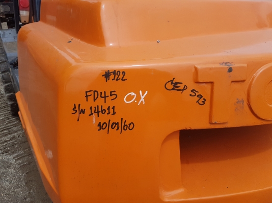 ขายรถยกFD45..ดีเซลงาสไลด์