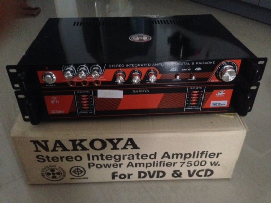 เครื่องขยายเสียงNaKoYa 7500วัตต์ของใหม่มือหนึ่ง
