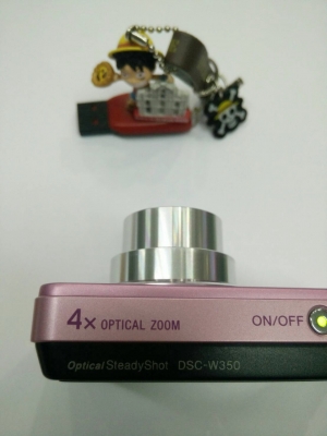 กล้องดิจิตอล Sony DSC-W350 สีชมพู 14.1MP Mem2GB ที่ชาร์ท ซอง สภาพใหม่มาก ส่งฟรี