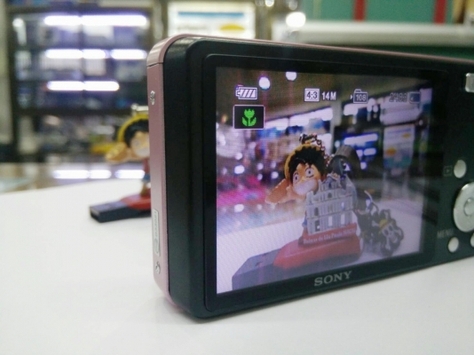 กล้องดิจิตอล Sony DSC-W350 สีชมพู 14.1MP Mem2GB ที่ชาร์ท ซอง สภาพใหม่มาก ส่งฟรี