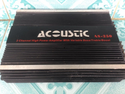 แอมป์คลาสเอบี2ch acoustic ขาย 650 บาท ใช้งานปกติทุกตัวสนใจ0892425454 อยู่สระบุรี