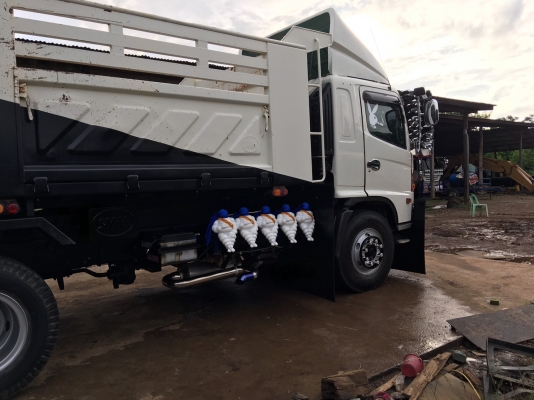 Hino 8J เครื่อง 251 แรง ปลายปี 55 ดัมพ์สามมิตร