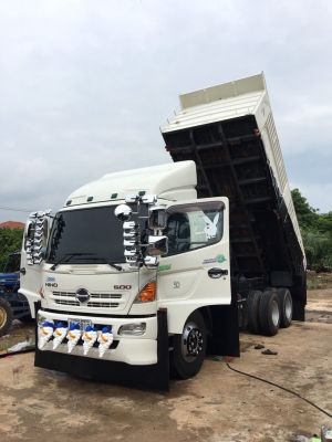 Hino 8J เครื่อง 251 แรง ปลายปี 55 ดัมพ์สามมิตร