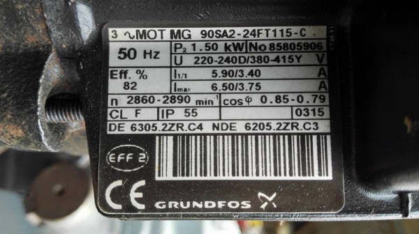 ** เหลือ 1 ตัว ** ปั้มน้ำกรุนฟอสต์ GRUNDFOS 2 HP 2890 RPM 380V ท่อเข้า-ออก 2.5"ของสดใช้น้อยตัดมาใหม่ๆ ** เหลือ 1 ตัว ** ปั้มน้ำกรุนฟอสต์ GRUNDFOS 2 HP 2890 RPM 380V ท่อเข้า-ออก 2.5"ของสดใช้น้อยตัดมาใหม่ๆ