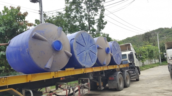 ถังน้ำพลาสติก 5000 ลิตรสวยๆราคาเบาๆ มาเข้ามาแล้วนะครับ