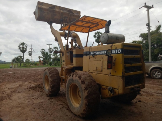 ขาย 485,000 รถตักล้อยาง KOMATSU 510 เครื่องดี เกียร์แรง เอวแน่น ยางพร้อมใช้ เอกสารอินวอยทร์ รถอยู่ พิจิตร 090-772-3710 090-772-3708