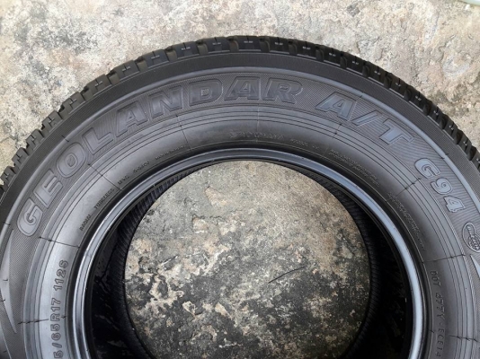 ยางรถยนต์มือสอง YOKOHAMA รุ่น GEOLANDAR A/T. 265 65R17 สัปดาที่14 ปี2016 ลงพื้นปลายปี2016 สภาพสวยมาก
