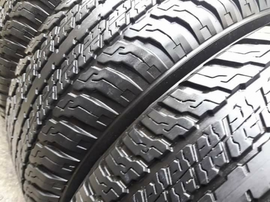 ยางรถยนต์มือสอง YOKOHAMA รุ่น GEOLANDAR A/T. 265 65R17 สัปดาที่14 ปี2016 ลงพื้นปลายปี2016 สภาพสวยมาก