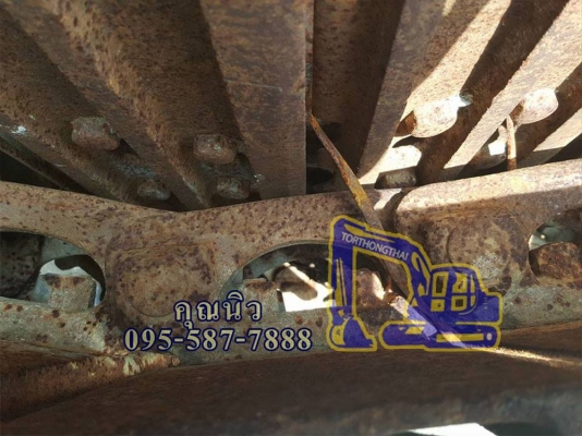 โซ่แทรคพร้อมใบ KOMATSU PC 120-2 เก่าเซียงกงใน ใบแทรคยาว 48ซม โซ่แทรคพร้อมใบ KOMATSU PC 120-2 เก่าเซียงกงใน ใบแทรคยาว 48ซม