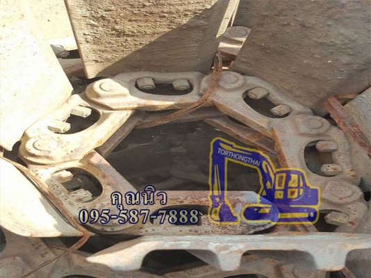 โซ่แทรคพร้อมใบ KOMATSU PC 60-5 ใบแทรคยาว 60ซม เก่านอก 90,000บาท