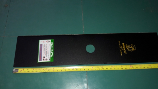 ขายใบมีดรถตัดหญ้ายาว16นิ้วSAKURAYA Made in Japan.เก่าก็บคม