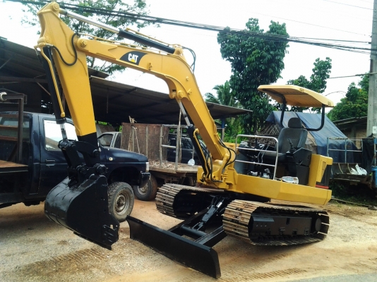 รถแบ๊คโฮ MITSUBISHI ME45 ทำสี CAT 308 สภาพสวยๆ พร้อมใช้งานทุกระบบ