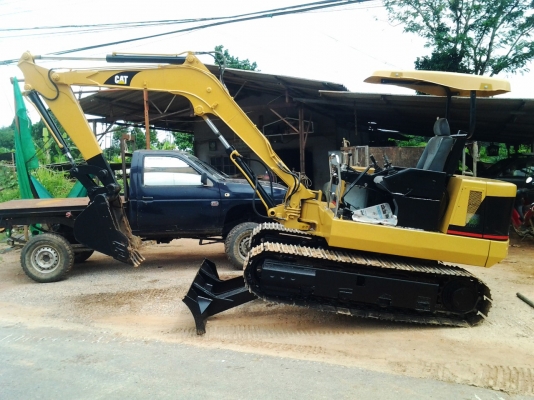 รถแบ๊คโฮ MITSUBISHI ME45 ทำสี CAT 308 สภาพสวยๆ พร้อมใช้งานทุกระบบ