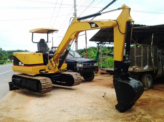 รถแบ๊คโฮ MITSUBISHI ME45 ทำสี CAT 308 สภาพสวยๆ พร้อมใช้งานทุกระบบ